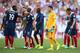 RIO DE JANEIRO, BRAZIL - JULY 04: Paul Pogba (L) consoles Antoine Griezmann of France as goalkeeper Hugo Lloris looks on during the 2014 FIFA World Cup Brazil Quarter Final match between France and Germany at Maracana on July 4, 2014 in Rio de Janeiro, Brazil. (Photo by Julian Finney/Getty Images)