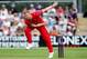 WORCESTER, ENGLAND - JULY 06: Andrew Flintoff of Lancashire in action during the Natwest T20 Blast match between Worcestershire Rapids and Lancashire Lightning at New Road on July 6, 2014 in Worcester, England. (Photo by Ben Hoskins/Getty Images)