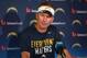 Jun 18, 2014; San Diego, CA, USA; San Diego Chargers coach Mike McCoy at minicamp press conference at Chargers Park. Mandatory Credit: Kirby Lee-USA TODAY Sports
