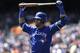 Toronto Blue Jays' Jose Bautista bats against the Detroit Tigers in the first inning of a baseball game in Detroit, Thursday, June 5, 2014. (AP Photo/Paul Sancya)