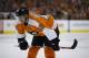 Philadelphia Flyers' Vincent Lecavalier in action during an NHL hockey game against the Columbus Blue Jackets, Thursday, April 3, 2014, in Philadelphia. (AP Photo/Matt Slocum)