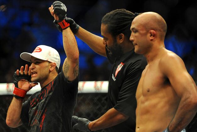 Edgar Dominates B.J. Penn, Who Announces Retirement