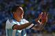 SAO PAULO, BRAZIL - JULY 01: Angel di Maria of Argentina celebrates scoring his team's first goal in extra time during the 2014 FIFA World Cup Brazil Round of 16 match between Argentina and Switzerland at Arena de Sao Paulo on July 1, 2014 in Sao Paulo, Brazil. (Photo by Julian Finney/Getty Images)