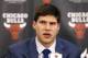Basketball player Doug McDermott responds to a question as the Chicago Bulls first round NBA draft pick during a news conference Monday, June 30, 2014, in Deerfield, Ill. (AP Photo/Charles Rex Arbogast)
