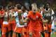 SALVADOR, BRAZIL - JULY 05: Dirk Kuyt of the Netherlands celebrates after defeating Costa Rica in a penalty shootout during the 2014 FIFA World Cup Brazil Quarter Final match between the Netherlands and Costa Rica at Arena Fonte Nova on July 5, 2014 in Salvador, Brazil. (Photo by Dean Mouhtaropoulos/Getty Images)