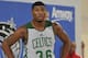ORLANDO, FL - JULY 7: Marcus Smart #36 of the Boston Celtics looks on against the Indiana Pacers during the game on July 7, 2014 at Amway Center in Orlando, Florida. NOTE TO USER: User expressly acknowledges and agrees that, by downloading and or using this photograph, User is consenting to the terms and conditions of the Getty Images License Agreement. Mandatory Copyright Notice: Copyright 2014 NBAE (Photo by Fernando Medina/NBAE via Getty Images)