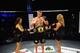 Chris Dempsey straps on his middleweight title at a Gladiators of the Cage event.