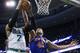 Former King Cole Aldrich is a cheap option the Kings could sign to help protect the rim.