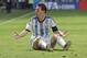 Argentina's Lionel Messi appeals for a foul during the World Cup quarterfinal soccer match between Argentina and Belgium at the Estadio Nacional in Brasilia, Brazil, Saturday, July 5, 2014. (AP Photo/Martin Meissner)