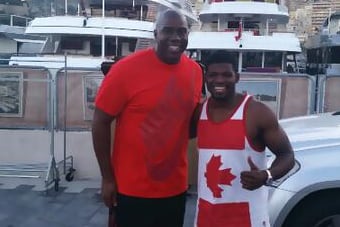 Magic Johnson Met (And Dwarfed) P.K. Subban in Monaco