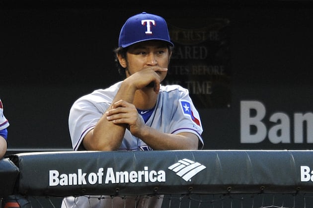 Rangers' Darvish Hit in Head During Batting Practice