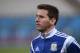 Argentina's Lionel Messi looks on during an official training session the day before the World Cup semifinals soccer match between Netherlands and Argentina, at the Itaquerao Stadium in Sao Paulo, Brazil, Tuesday, July 8, 2014. (AP Photo/Manu Fernandez)