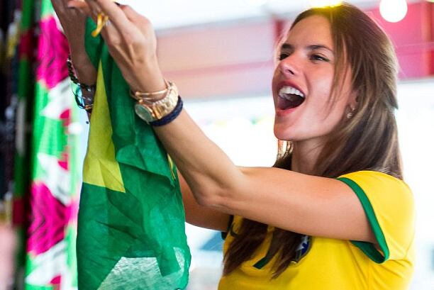 Alessandra Ambrosio and Adriana Lima Watch as Germany Beat Brazil