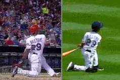 Swing of Adrian Beltre's Son: Not Unlike the Swing of Adrian Beltre