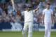 NOTTINGHAM, ENGLAND - JULY 09: Murali Vijay of India celebrates reaching his century during day one of 1st Investec Test match between England and India at Trent Bridge on July 9, 2014 in Nottingham, England. (Photo by Gareth Copley/Getty Images)