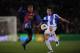 BARCELONA, SPAIN - FEBRUARY 04: Jonathan dos Santos (L) of FC Barcelona duels for the ball with Pardo of Real Sociedad de Futbol during the La Liga match between FC Barcelona and Real Sociedad de Futbol at Camp Nou on February 4, 2012 in Barcelona, Spain. (Photo by David Ramos/Getty Images)