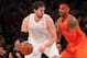 LOS ANGELES, CA - DECEMBER 25: Pau Gasol #16 of the Los Angeles Lakers posts up Carmelo Anthony #7 of the New York Knicks during the NBA game at Staples Center on December 25, 2012 in Los Angeles, California. The Lakers defeated the Knicks 100-94. NOTE TO USER: User expressly acknowledges and agrees that, by downloading and or using this photograph, User is consenting to the terms and conditions of the Getty Images License Agreement. (Photo by Victor Decolongon/Getty Images)