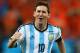 SAO PAULO, BRAZIL - JULY 09: Lionel Messi of Argentina celebrates defeating the Netherlands in a shootout during the 2014 FIFA World Cup Brazil Semi Final match between the Netherlands and Argentina at Arena de Sao Paulo on July 9, 2014 in Sao Paulo, Brazil. (Photo by Ronald Martinez/Getty Images)