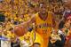 INDIANAPOLIS - MAY 5: Evan Turner #12 of the Indiana Pacers drives to the basket against the Washington Wizards in Game One of the Eastern Conference Semi-Finals during the 2014 NBA Playoffs at Bankers Life Fieldhouse on May 5, 2014 in Indianapolis, Indiana. NOTE TO USER: User expressly acknowledges and agrees that, by downloading and or using this Photograph, user is consenting to the terms and condition of the Getty Images License Agreement. Mandatory Copyright Notice: 2014 NBAE (Photo by Ron Hoskins/NBAE via Getty Images)