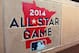 Jul 31, 2013; Minneapolis, MN, USA; 2014 MLB All Star Game logo on the wall behind home plate prior to the game between the Minnesota Twins and Kansas City Royals at Target Field. Mandatory Credit: Brace Hemmelgarn-USA TODAY Sports