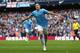 MANCHESTER, ENGLAND - MAY 11: Samir Nasri of Manchester City celebrates scoring the first goal during the Barclays Premier League match between Manchester City and West Ham United at the Etihad Stadium on May 11, 2014 in Manchester, England. (Photo by Alex Livesey/Getty Images)