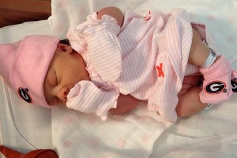Richt's Granddaughter Already Sporting UGA Gear