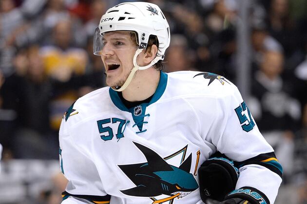 Wingels Developing into One of Sharks' Young Leaders