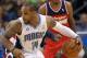 Orlando Magic guard Jameer Nelson (14) during an NBA basketball game between the Orlando Magic and Washington Wizards in Orlando, Fla., on Friday, Apr. 11, 2014. The Wizards won 96-86. (AP Photo/Reinhold Matay)