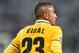 SASSUOLO, ITALY - APRIL 28: Arturo Vidal of Juventus during the Serie A match between US Sassuolo Calcio and Juventus at Mapei Stadium on April 28, 2014 in Sassuolo, Italy. (Photo by Giuseppe Bellini/Getty Images)