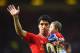 LIVERPOOL, ENGLAND - MAY 11: Luis Suarez of Liverpool with his son Benjamin after the Barclays Premier League match between Liverpool and Newcastle United at Anfield on May 11, 2014 in Liverpool, England. Liverpool finish as runners-up in the Premier League. (Photo by Laurence Griffiths/Getty Images)