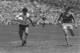 Argentinian player Maradona, left, challenges German midfielder Lothar Matthaeus during the World Cup Final Germany versus Argentina in Mexico City, Sunday, June 29, 1986. Argentinia defeated West Germany 3-2 and won the Jules Rimet Trophy. (AP-PHOTO/mw/stf)