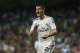 Real's Alvaro Morata celebrates his goal during a Spanish La Liga soccer match between Real Madrid and Almeria at the Santiago Bernabeu stadium in Madrid, Spain, Saturday, April 12, 2014. (AP Photo/Andres Kudacki)