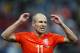 SAO PAULO, BRAZIL - JULY 09: Arjen Robben of the Netherlands reacts after a missed chance during the 2014 FIFA World Cup Brazil Semi Final match between the Netherlands and Argentina at Arena de Sao Paulo on July 9, 2014 in Sao Paulo, Brazil. (Photo by Dean Mouhtaropoulos/Getty Images)