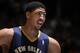 DENVER, CO - APRIL 2: Anthony Davis #23 of the New Orleans Pelicans looks on against the Denver Nuggets on April 2, 2014 at the Pepsi Center in Denver, Colorado. NOTE TO USER: User expressly acknowledges and agrees that, by downloading and/or using this Photograph, user is consenting to the terms and conditions of the Getty Images License Agreement. Mandatory Copyright Notice: Copyright 2014 NBAE (Photo by Bart Young/NBAE via Getty Images)