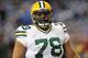 DETROIT, MI - NOVEMBER 28: Derek Sherrod #78 of the Green Bay Packers wacthes the action during the third quarter of the game against the Detroit Lions at Ford Field on November 28, 2013 in Detroit, Michigan. The Lions defeated the Packers 40-10. (Photo by Leon Halip/Getty Images)