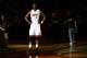 Miami Heat's Chris Bosh (1) stands during team introductions before an NBA basketball game against the Golden State Warriors, Thursday, Jan. 2, 2014, in Miami. (AP Photo/Lynne Sladky)