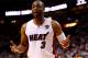 MIAMI, FL - JUNE 10: Dwyane Wade #3 of the Miami Heat reacts against the San Antonio Spurs during Game Three of the 2014 NBA Finals at American Airlines Arena on June 10, 2014 in Miami, Florida. NOTE TO USER: User expressly acknowledges and agrees that, by downloading and or using this photograph, User is consenting to the terms and conditions of the Getty Images License Agreement. (Photo by Andy Lyons/Getty Images)