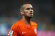 SAO PAULO, BRAZIL - JULY 09: Wesley Sneijder of the Netherlands looks on during the 2014 FIFA World Cup Brazil Semi Final match between the Netherlands and Argentina at Arena de Sao Paulo on July 9, 2014 in Sao Paulo, Brazil. (Photo by Clive Rose/Getty Images)