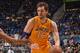 ORLANDO, FL - JANUARY 24: Pau Gasol #16 of the Los Angeles Lakers drives to the basket against the Orlando Magic on January 24, 2014 at Amway Center in Orlando, Florida. NOTE TO USER: User expressly acknowledges and agrees that, by downloading and or using this photograph, User is consenting to the terms and conditions of the Getty Images License Agreement. Mandatory Copyright Notice: Copyright 2014 NBAE (Photo by Fernando Medina/NBAE via Getty Images)