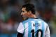 SAO PAULO, BRAZIL - JULY 09: Lionel Messi of Argentina looks on during the 2014 FIFA World Cup Brazil Semi Final match between the Netherlands and Argentina at Arena de Sao Paulo on July 9, 2014 in Sao Paulo, Brazil. (Photo by Dean Mouhtaropoulos/Getty Images)