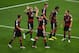 BELO HORIZONTE, BRAZIL - JULY 08: Toni Kroos of Germany celebrates scoring his team's fourth goal and second of the game with teammates during the 2014 FIFA World Cup Brazil Semi Final match between Brazil and Germany at Estadio Mineirao on July 8, 2014 in Belo Horizonte, Brazil. (Photo by Jamie McDonald/Getty Images)