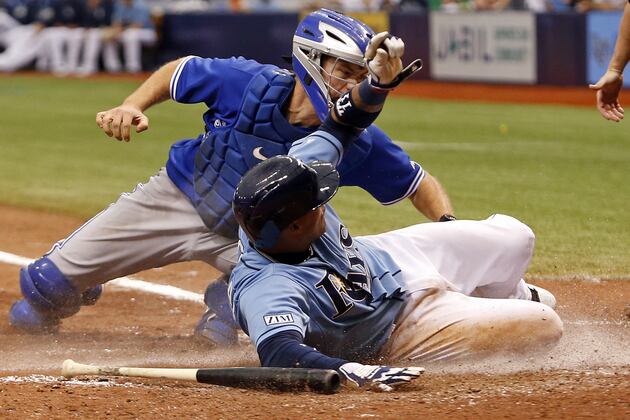 Escobar Scores on Play at Plate After Review