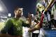 Jul 13, 2014; Seattle, WA, USA; Seattle Sounders FC forward Clint Dempsey (2) gives a thumbs-up while signing autographs following a 2-0 victory against the Portland Timbers at CenturyLink Field. Mandatory Credit: Joe Nicholson-USA TODAY Sports