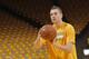 OAKLAND, CA - MAY 1: David Lee #10 of the Golden State Warriors warms up before facing the Los Angeles Clippers in Game Six of the Western Conference Quarterfinals during the 2014 NBA Playoffs at Oracle Arena on May 1, 2014 in Oakland, California. NOTE TO USER: User expressly acknowledges and agrees that, by downloading and/or using this Photograph, user is consenting to the terms and conditions of Getty Images License Agreement. Mandatory Copyright Notice: Copyright 2014 NBAE (Photo by Rocky Widner/NBAE via Getty Images)