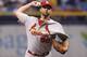 ST. PETERSBURG, FL - JUNE 10: Adam Wainwright #50 of the St. Louis Cardinals pitches during the first inning of a game against the Tampa Bay Rays on June 10, 2014 at Tropicana Field in St. Petersburg, Florida. (Photo by Brian Blanco/Getty Images)
