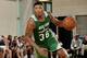 ORLANDO, FL - JULY 11: Marcus Smart #36 of the Boston Celtics drives against the Indiana Pacers on July 11, 2014 at Amway Center in Orlando, Florida. NOTE TO USER: User expressly acknowledges and agrees that, by downloading and or using this photograph, User is consenting to the terms and conditions of the Getty Images License Agreement. Mandatory Copyright Notice: Copyright 2014 NBAE (Photo by Fernando Medina/NBAE via Getty Images)