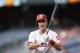 Philadelphia Phillies' Chase Utley in action during a baseball game against the Miami Marlins, Wednesday, June 25, 2014, in Philadelphia. (AP Photo/Matt Slocum)