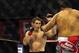 Nov 6, 2013; Fort Campbell, KY, USA; Tim Kennedy (red gloves) fights Rafael Natal (blue gloves) in the middleweight bout during UFC Fight for the Troops at Fort Campbell. Mandatory Credit: Joshua Lindsey-USA TODAY Sports