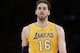 Los Angeles Lakers' Pau Gasol, of Spain, walks down the court during the first half of an NBA basketball game against the Los Angeles Clippers on Thursday, March 6, 2014, in Los Angeles. (AP Photo/Jae C. Hong)