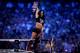 AJ Lee celebrates after winning the Divas Championship Invitational during Wrestlemania XXX at the Mercedes-Benz Super Dome in New Orleans on Sunday, April 6, 2014. (Jonathan Bachman/AP Images for WWE)